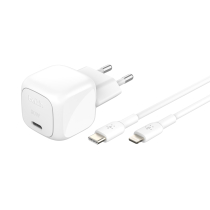 BELKIN netadapter 30W + kabel USB-C naar Lightning 1m (wit)
